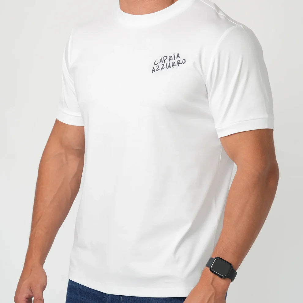Capria Azzurro Luxury T Shirt - White